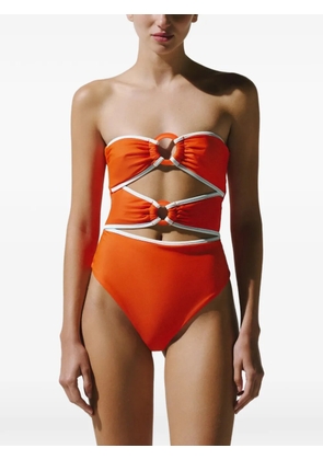 Baobab Zur ring-detail swimsuit - Orange