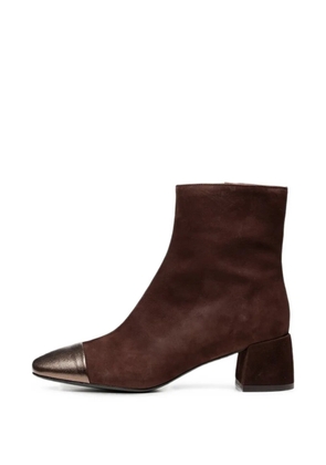 Poche Paris metallic-tip ankle boots - Brown
