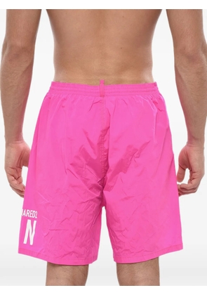 DSQUARED2 Icon logo-print swim shorts - Pink
