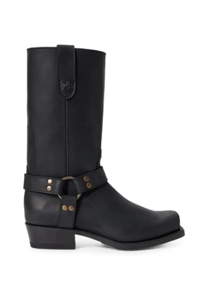 Polo Ralph Lauren harness square-toe boots - Black