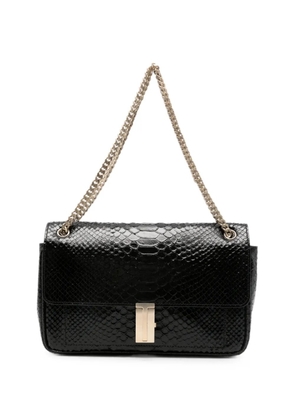 TOM FORD snakeskin-effect chain-strap tote bag - Black