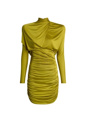 Balmain draped flowing jersey dress - Green