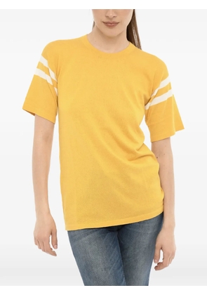 Woolrich contrast-stripe crew-neck T-shirt - Yellow