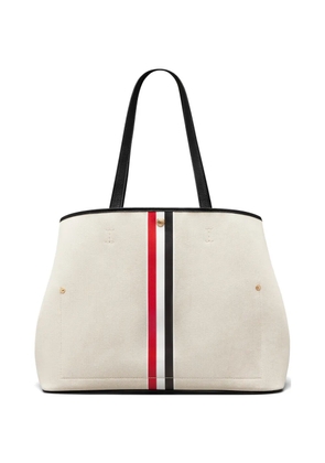 Thom Browne canvas tote bag - Neutrals