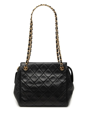 CHANEL Pre-Owned 1994-1996 Quilted Lambskin tote bag - Black