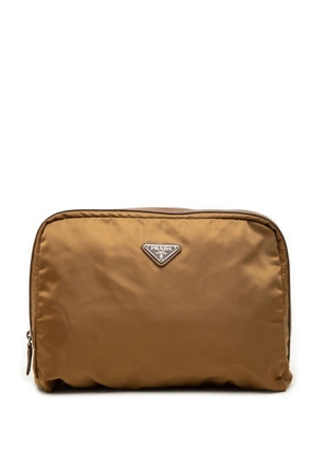 Prada Pre-Owned 2000-2013 Tessuto clutch bag - Brown