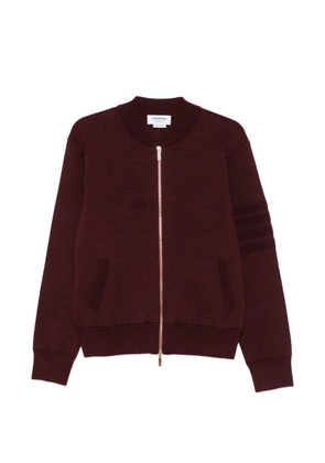 Thom Browne 4-Bar zip-up cardigan - Red