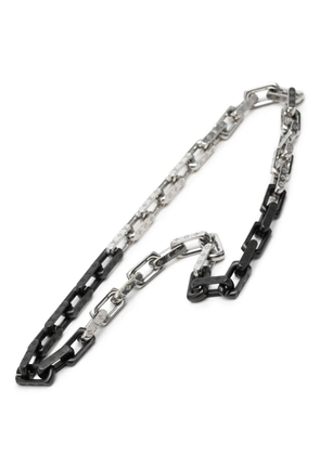 Louis Vuitton Pre-Owned 2022 Stainless Steel Monogram Chain Necklace costume necklace - Black