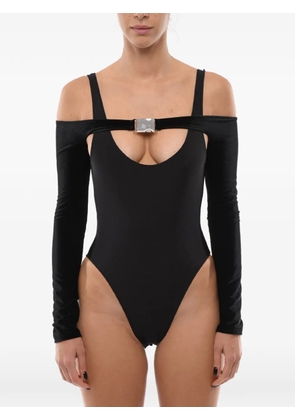 David Koma buckle-detail cutout bodysuit - Black