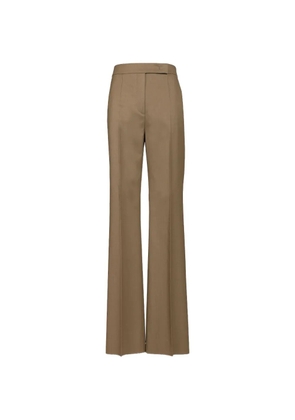 Max Mara gabardine pressed-crease trousers - Brown