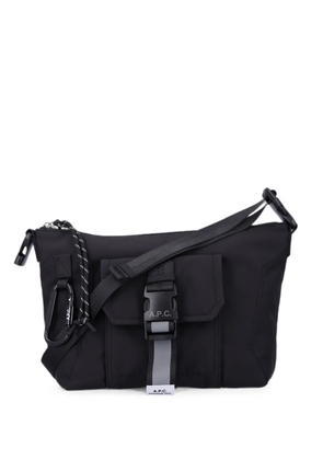 A.P.C. buckle-fastening shoulder bag - Black