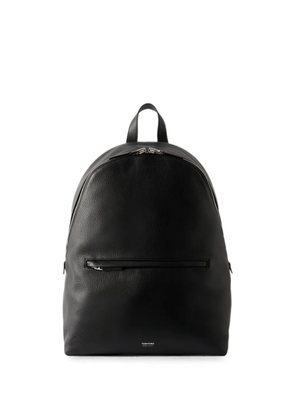 TOM FORD logo-print grained-leather backpack - Black
