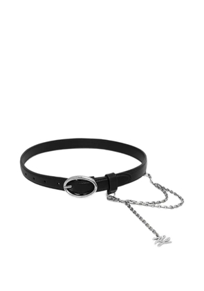 Karl Lagerfeld chain-link crystal-embellished belt - Black