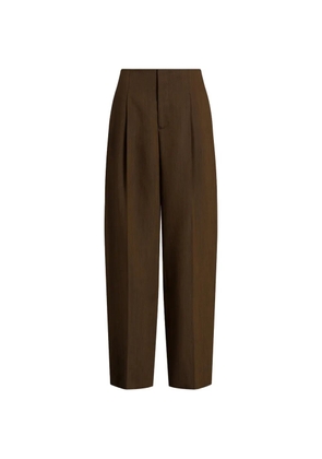 Alberta Ferretti pleated trousers - Brown