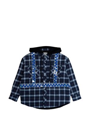 AWGE check-pattern reflective-detail jacket - Blue