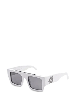 GODSPEED OG logo-plaque square-frame sunglasses - White