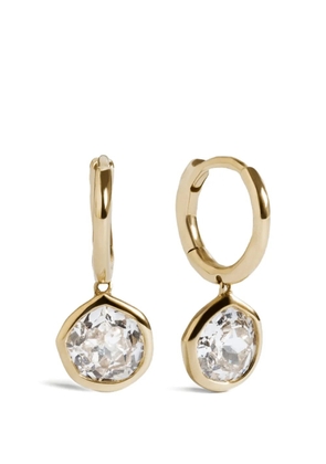 Monica Vinader MV Siren™ Solitaire diamond earrings - Gold