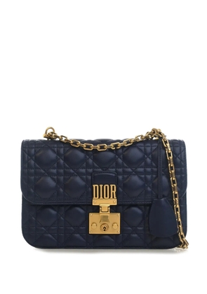 Christian Dior Pre-Owned 2017 Medium Lambskin Cannage DiorAddict Flap shoulder bag - Blue