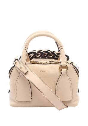 Chloé Pre-Owned 2020-2021 Small Leather Daria satchel - Neutrals