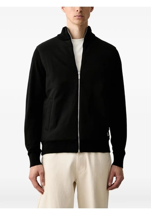 Karl Lagerfeld logo-plaque zip-up jacket - Black