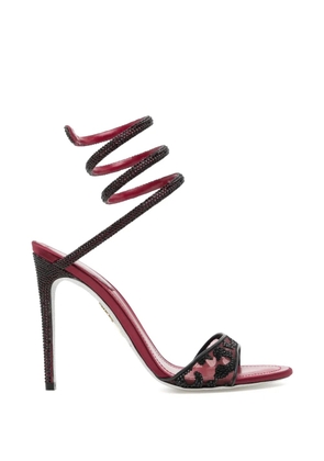 René Caovilla Allura crystal-embellished sandals - Red