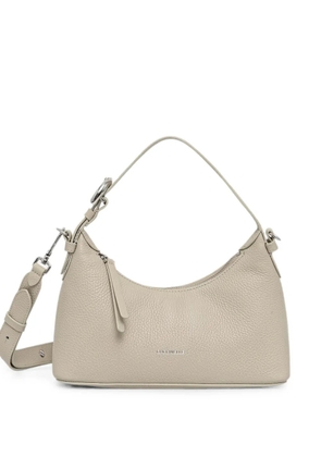 Coccinelle grained leather shoulder bag - Neutrals