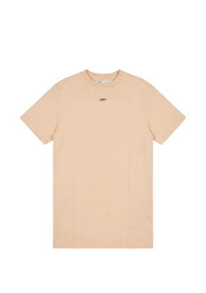 Off-White logo-print T-shirt - Neutrals