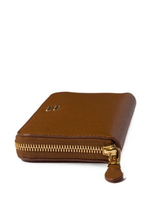 Miu Miu logo-appliqué wallet - Brown