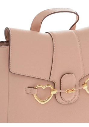 Moschino heart-shaped buckle backpack - Pink