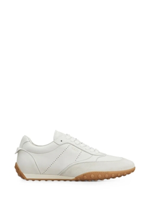 Tod's lace-up panelled sneakers - White