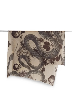 Friendly Hunting Garden Eden cashmere scarf - Neutrals