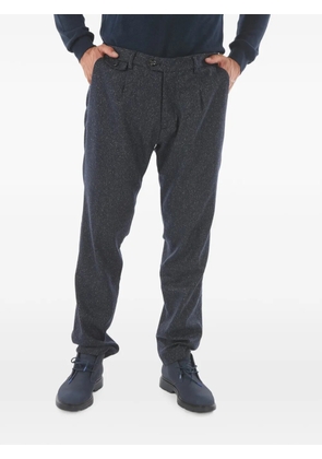 Cruna herringbone pleated trousers - Blue