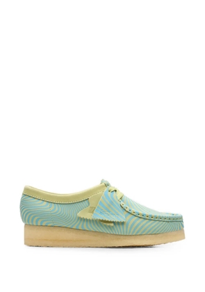 Clarks Originals Wallabee swirl-print Derby shoes - Blue