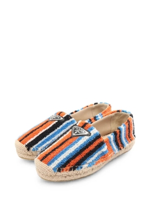 Prada Pre-Owned 2020s striped-pattern espadrilles - Orange