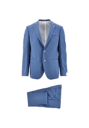 Luigi Bianchi single-breasted notched-lapel suit - Blue