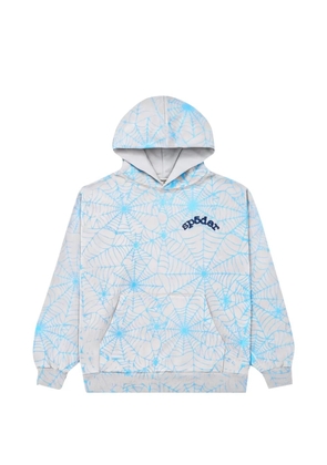 SP5DER logo-print hoodie - Grey