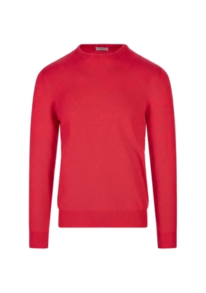 Fedeli ribbed-hem sweater - Red