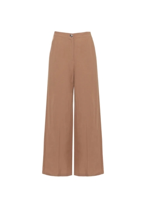 EMME pressed-pleats wide-leg trousers - Neutrals
