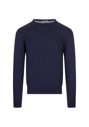 Fedeli crew-neck sweater - Blue