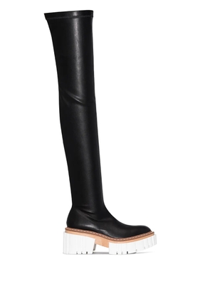Stella McCartney Emilie 75mm thigh-high boots - Black