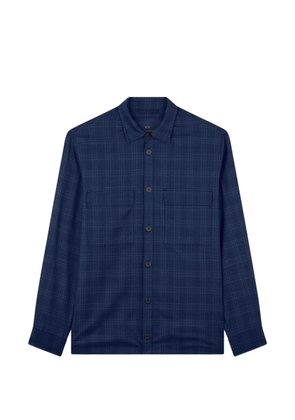 Paul & Shark check-pattern wool shirt jacket - Blue