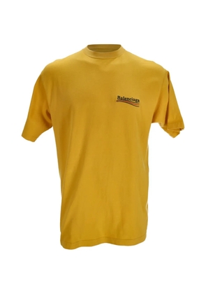 Balenciaga Pre-Owned Political Campaign T-shirt - Yellow