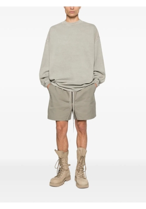 Rick Owens exposed-zip drawstring shorts - Grey