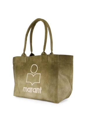 ISABEL MARANT Yenky logo-print tote bag - Green