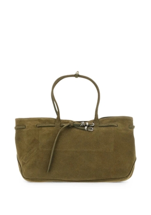 Marge Sherwood buckle-detail suede shoulder bag - Green