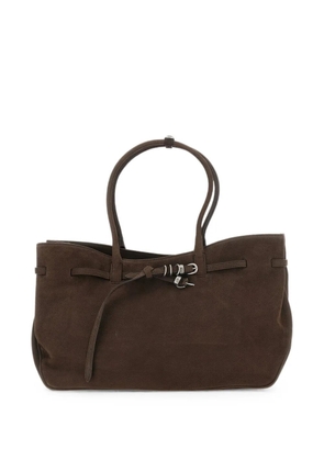 Marge Sherwood Granda Used large buckled nubuck tote bag - Brown