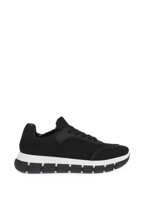 Moschino perforated track-sole sneakers - Black