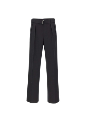 Tagliatore belted pleated trousers - Black