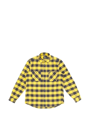Htc Los Angeles logo-print check-pattern shirt - Yellow