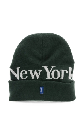 Awake NY jacquard-logo beanie hat - Green